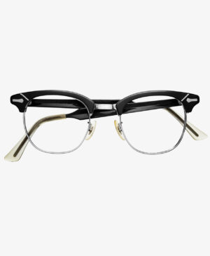 1950’s Shuron Ronsir Brow Line Alum Frame Black